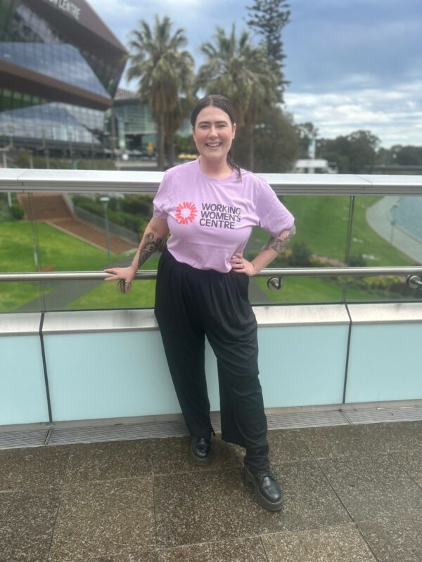Purple Working Women's Centre T-shirts